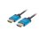 Cable HDMI Lanberg CA-HDMI-22CU-0010-BK 1m HDMI 2.0 Macho-Macho 3D 18 Gbit/s Negro/Azul