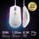 Ratón SteelSeries inalámbrico 18000 DPI Bluetooth e 2,4GHz Bianco