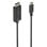 Cable conversor Aisens A109-0879 USB-C a DisplayPort 8K@60Hz Bidireccional Negro 1.8m