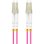 Cable de fibra óptica Lanberg FO-LULU-MD41-0005-VT 0,5m LC/UPC OM4 LC-LC Full Duplex