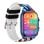 Trevi T-FIT 458 A Bluetooth 44mm AMOLED Cinturino Multicolore Multisport