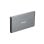 Festplattengehäuse 2.5" SATA III 6 Gbit/s USB MicroUSB Grau Rhino GO