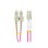 Câble Fibre Optique Lanberg FO-LUSU-MD41-0010-VT LC/SC 1 m OM4 Duplex