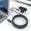 Cable USB óptico activo AISENS A157-0926 USB-A a USB-C 10Gbps 25m Negro