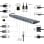 Hub Gembird 8 Puertos 5Gbps A-CM-COMBO9-01 4K HDMI, LAN Gigabit, SD/MicroSD, 60W PD, VGA