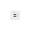 Cargador USB Lanberg AC-4545-2XUSB2.1-W 2xUSB 2.1A Empotrable Policarbonato Blanco