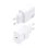 Cargador GaN AISENS A110-0938 20W 1xUSB-C PD3.0 Chip AI Compacto Blanco