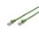 Cable de red Digitus CAT 6A S/FTP PUR 1m verde, PoE+, resistencia aceites/UV