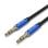 Cable estéreo Vention BAWLD Jack 3.5 mm macho a macho 0.5m azul trenzado de algodón