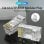 Conector RJ45 Vention IDGR0-50 Cat.6A UTP Terminales Chapados en Oro 50 Unidades