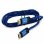 Cable HDMI 3GO CHDMIV3 1.8m V3.0 Azul 4K 60Hz Conectores baño oro 18Gbps