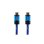 Cable HDMI 3GO CHDMIV3 1.8m V3.0 Azul 4K 60Hz Conectores baño oro 18Gbps