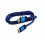 Cable HDMI 3GO CHDMIV3 1.8m V3.0 Azul 4K 60Hz Conectores baño oro 18Gbps