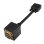 Cable SVGA Aisens A113-0080 Duplicador HDB15 Macho a 2x HDB15 Hembra Oro 20cm Negro