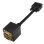 Cable SVGA Aisens A113-0080 Duplicador HDB15 Macho a 2x HDB15 Hembra Oro 20cm Negro