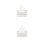Nanocable Latiguillo RJ45 CAT.6 UTP 25CM 100% Cobre Blanc