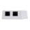 Rosetta da Superficie Nanocable 10.21.1502 Cat.6 2 Porte Bianco Rosetta da Superficie Nanocable 10.21.1502 Cat.6 2 Porte Bianco