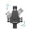 Soporte Tablet TooQ TQTDS0811 Antirrobo Aluminio Negro 7.9"-10.5" Base Ajustable