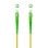 Cable de Fibra Óptica Nanocable 10.20.0015 SC/APC-SC/APC Monomodo Simplex LSZH 15m Amarillo