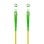 Cable de Fibra Óptica Nanocable 10.20.0015 SC/APC-SC/APC Monomodo Simplex LSZH 15m Amarillo