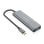 Hub AISENS 4 puertos 10Gbps USB 3.2 Gen2 modelo A109-0764 Gris ultra compacto