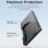 Externe Festplattenbox 2,5 Zoll Vention KPBB0 USB 3.1 Gen 2-C ABS Schwarz Werkzeuglos