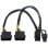 Cable alimentación tarjeta gráfica AISENS A131-0165 2x Molex 4-Pin Macho a PCI-E 6+2 Pin Macho 20cm cobre puro