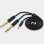 Cable Estéreo Vention BACBF 3.5mm Macho a 2x 6.35mm Macho 1m Negro Chapado Oro