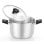 Olla Monix M240224 6.5L Acero Inoxidable 18/10 24cm Tapa Vidrio Inducción