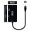 Konverter Nanocable Mini DisplayPort zu VGA HDMI 4K 15 cm Schwarz RoHS