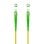 Cable de Fibra Óptica Nanocable 10.20.0002 Monomodo SC/APC-SC/APC Simplex LSZH 2m Amarillo