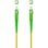 Cable de Fibra Óptica Nanocable 10.20.0002 Monomodo SC/APC-SC/APC Simplex LSZH 2m Amarillo