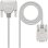 Câble Série Null Modem Nanocable 10.14.0802 DB9 F/DB25 M 1.8M Beige