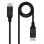 Cable DisplayPort Nanocable 10.15.2300 0.5m 1.2 4K 20 Pines Macho-Macho Negro