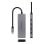 Hub USB-C Nanocable 10.16.4505 4x USB-C 3.2 Gen 2x1 PD 100W Aluminio Gris 10cm