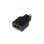 Adaptador HDMI AISENS A121-0125 HDMI Hembra a Micro HDMI Macho Blindado Oro 24K Negro