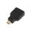 Adaptador HDMI AISENS A121-0125 HDMI Hembra a Micro HDMI Macho Blindado Oro 24K Negro