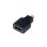 Adaptador HDMI AISENS A121-0125 HDMI Hembra a Micro HDMI Macho Blindado Oro 24K Negro