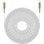 Cable fibra óptica Aisens A152-0495 SC/APC-SC/APC 9/125µm G657A2 Simplex LSZH 3m Blanco