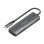 Docking USB-C AISENS ASUC-5P011-GR 1xHDMI 2xUSB-A USB-C PD 100W SD MicroSD Gris 15cm