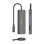 Docking USB-C AISENS ASUC-5P011-GR 1xHDMI 2xUSB-A USB-C PD 100W SD MicroSD Gris 15cm