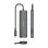 Dock USB-C AISENS ASUC-6P024-GR 1xHDMI 3xUSB-A 1xSD 1xMicroSD Aluminio Gris 15cm