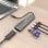 Dock USB-C AISENS ASUC-6P024-GR 1xHDMI 3xUSB-A 1xSD 1xMicroSD Aluminio Gris 15cm