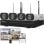 Kit CCTV NIVIAN avec 4 Caméras IP et Enregistreur 16CH - Vision Nocturne, Détection IA, Audio Bidirectionnel, Installation Facile