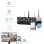 Kit CCTV Nivian 4 cámaras 2K WiFi-6 visión nocturna dual detección IA audio bidireccional