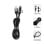Cable SUBBLIM TOP 4 in 1 USB-A/USB-C/Lightning 1m 60W Carga Rápida Nylon Trenzado Negro