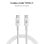 Cable USB-C Subblim PLUS 100W 1m Carga Rápida PD3.0 QC3.0 E-Marker Transferencia 480Mbps Blanco