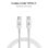 USB-C Kabel SUBBLIM PLUS 100W 2m Weiß Schnellladen Datenübertragung