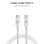 Cabo USB-C Subblim PLUS 100W 2m nylon branco