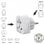 Adaptador universal Muvit For Change MCADP0007 Schuko 10A 2500W Policarbonato Seguridad